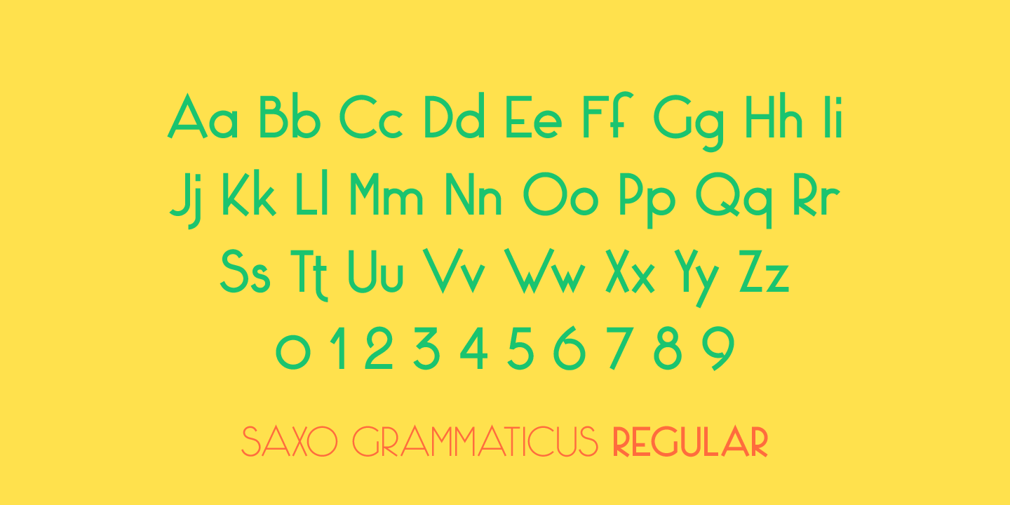 Example font Saxo Grammaticus #7